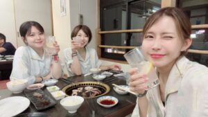 温泉で打ち上げ！